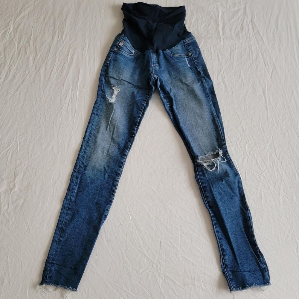AG ADRIANO GOLDSCHMIED MATERNITY OVER THE BELLY JEANS - Picture 2 of 6